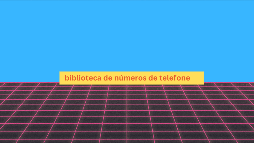 biblioteca de números de telefone