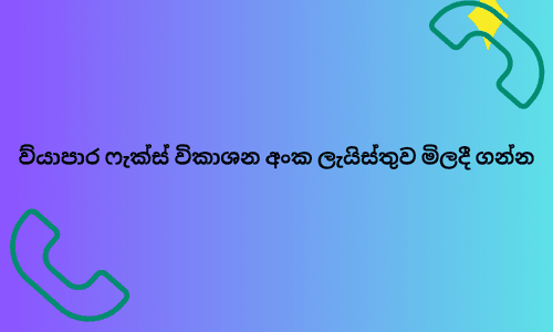 ව්‍යාපාර ෆැක්ස් විකාශන අංක ලැයිස්තුව මිලදී ගන්න