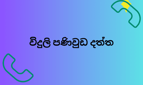 විදුලි පණිවුඩ දත්ත