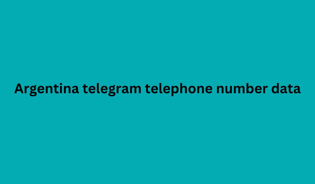 Argentina telegram telephone number data