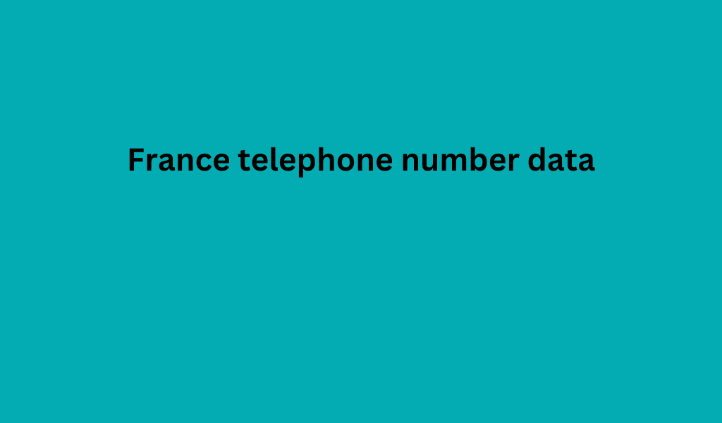 France telephone number data