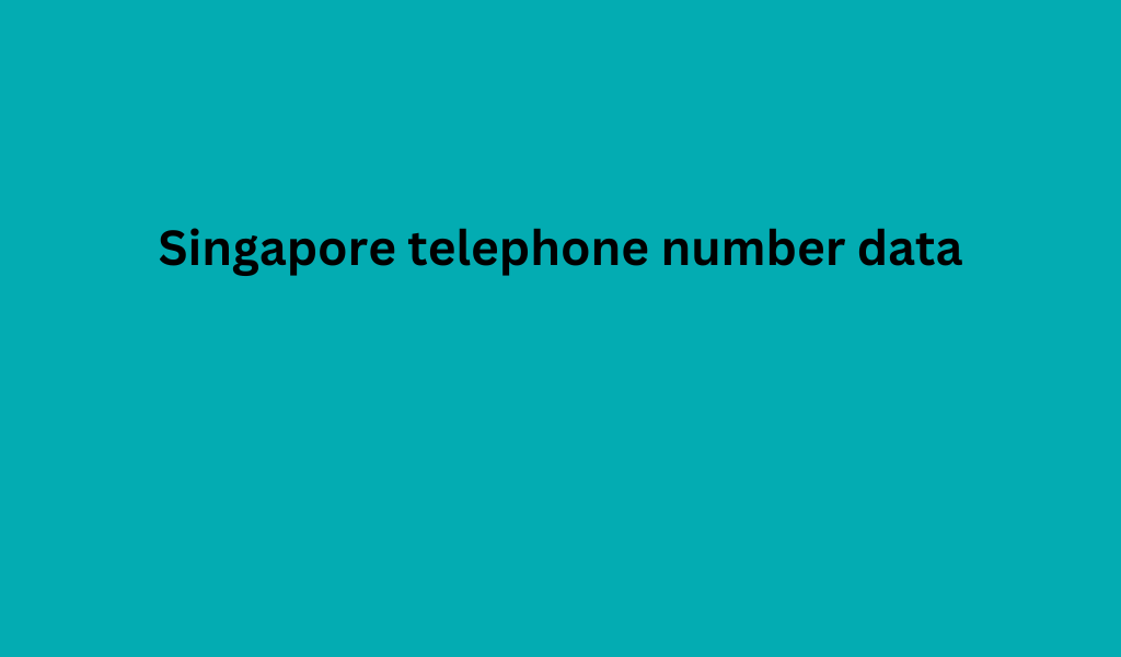 Singapore telephone number data