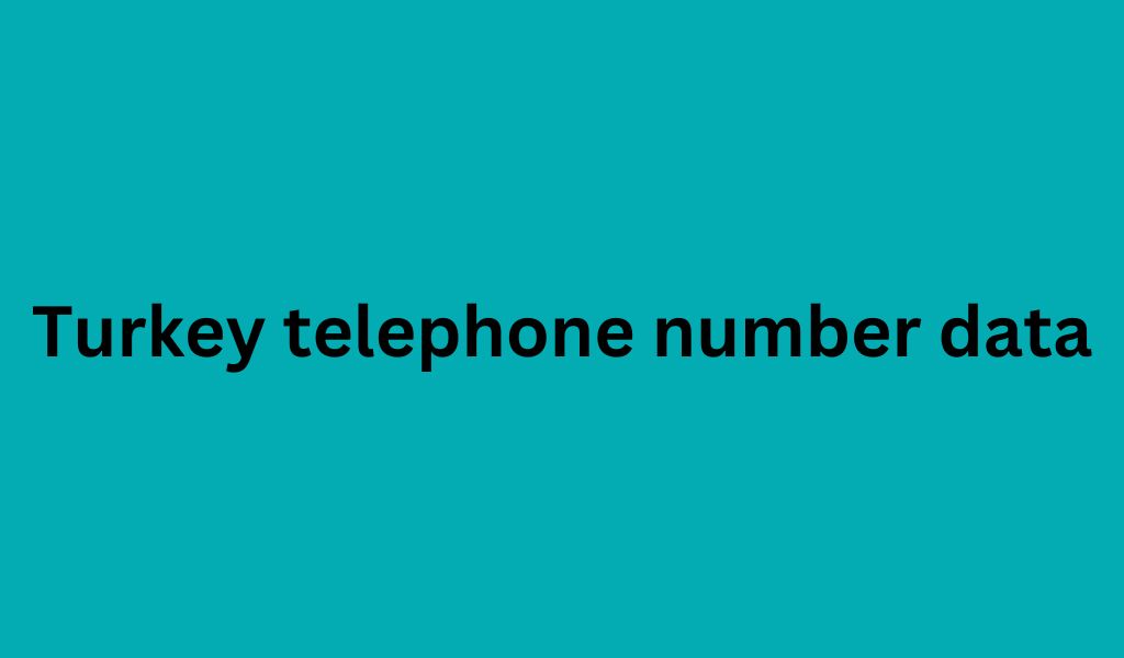 Turkey telephone number data