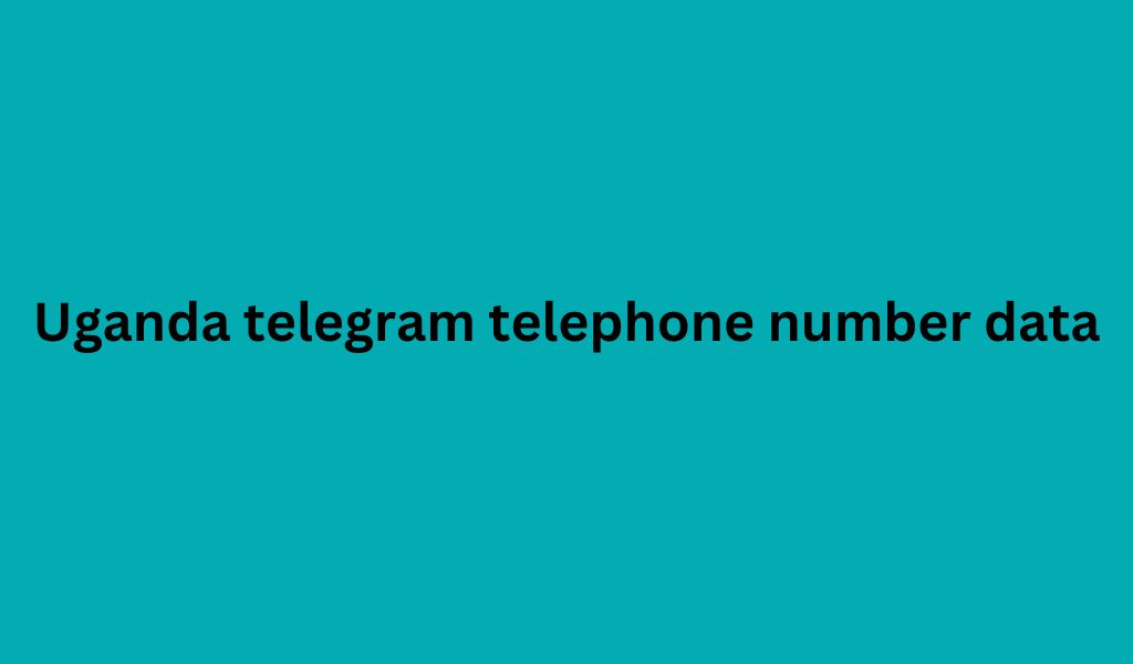 Uganda telegram telephone number data